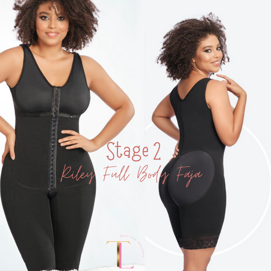 “Riley” Full Body Faja With Bra Stage 2